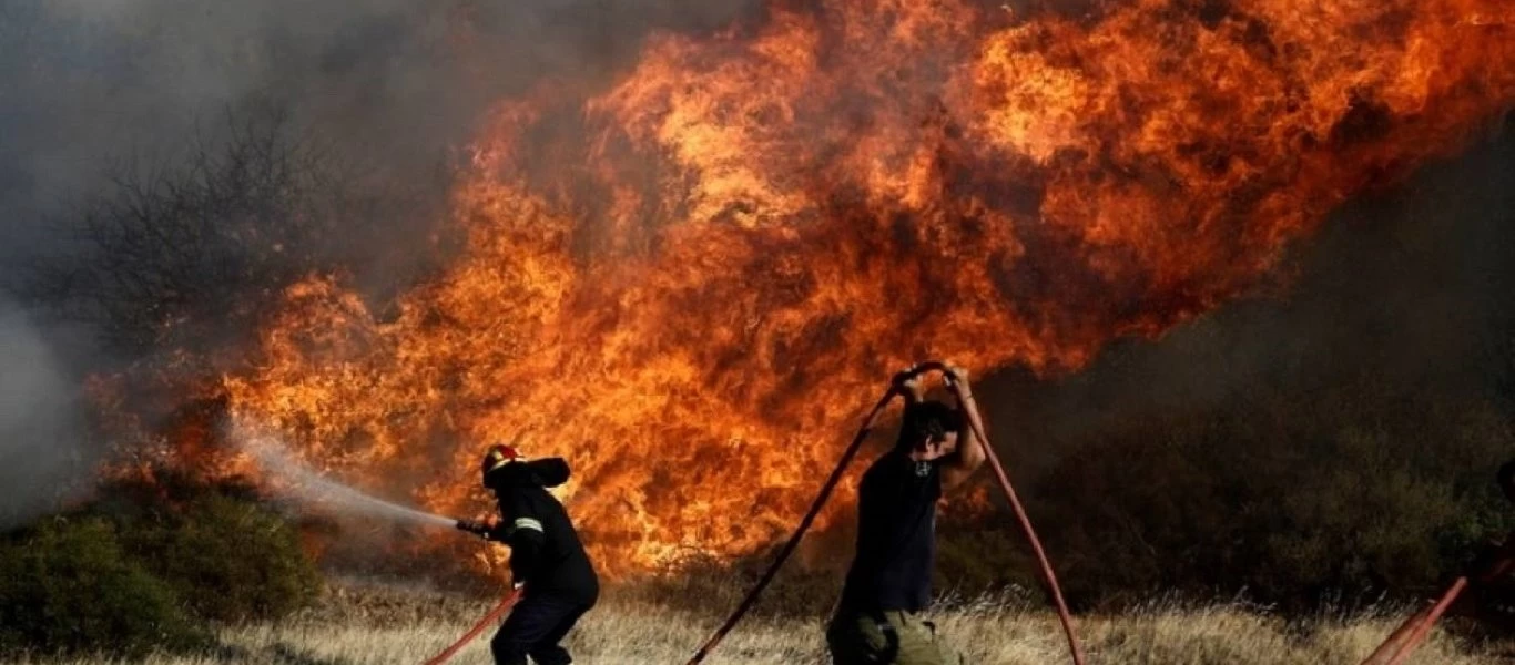 Φωτιά σε δασική έκταση στην Νυμφαία Κομοτηνής